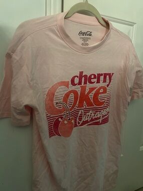 Coca-Cola Cherry Coke Graphic Tee - Pink and Red